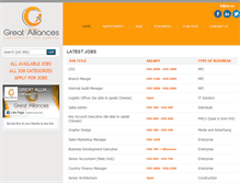 Tablet Screenshot of greatalliances.com